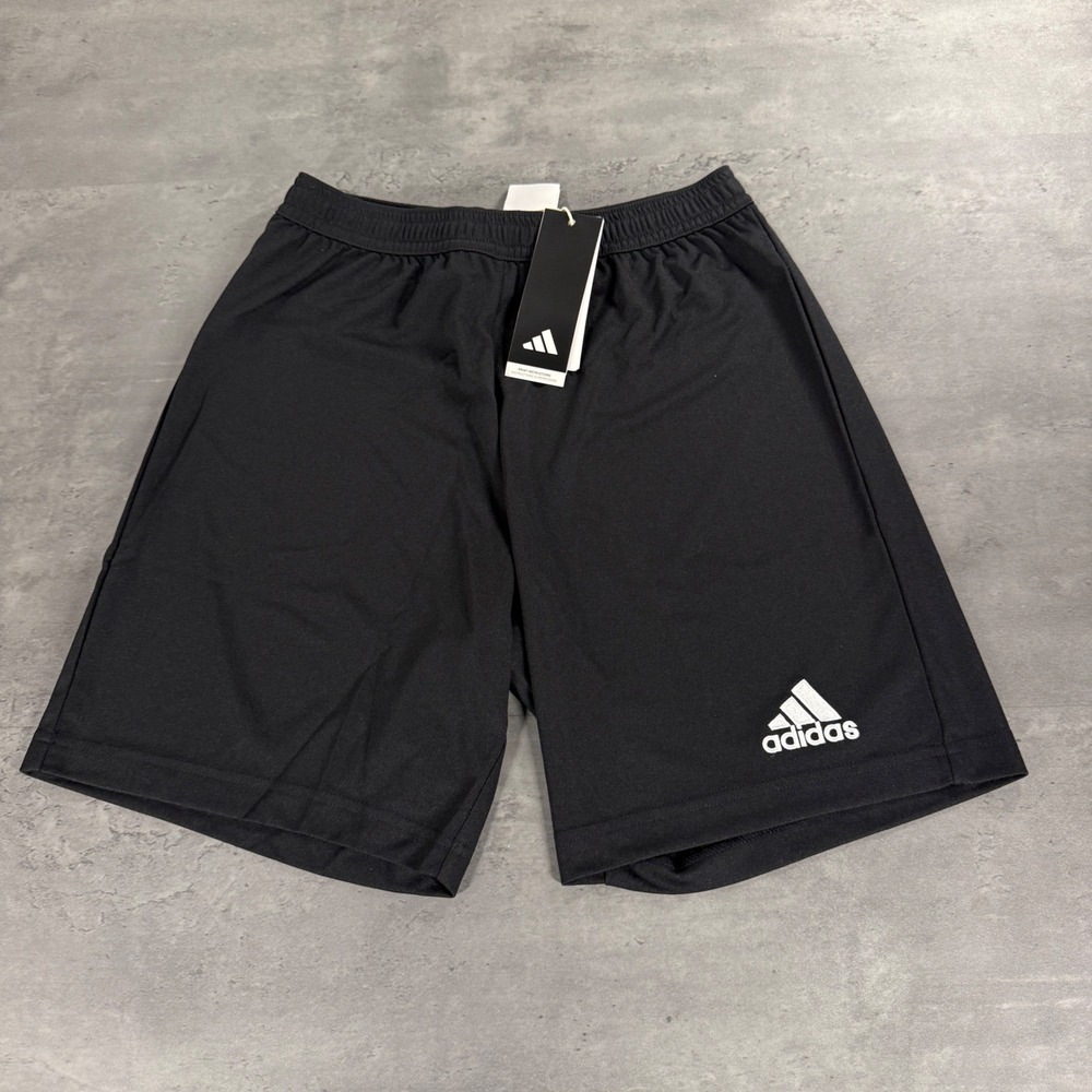Adidas Entrada Soccer Shorts Mens Small Black AEROREADY Drawstring Training Gym